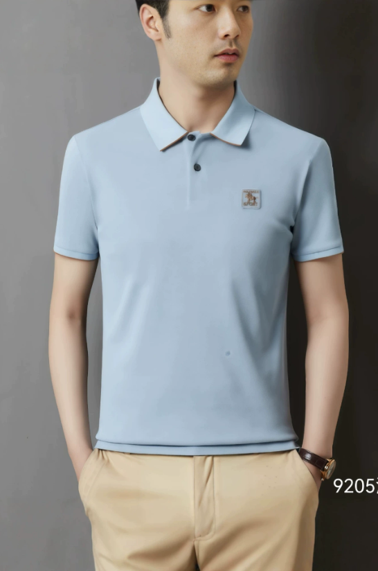 Men's New Short-Sleeve Polo Shirt - Blue